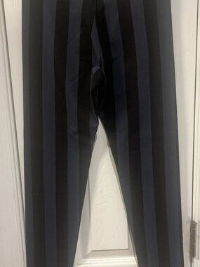 Tea Collection Girls Gray & Black Stripes Formal Pants Size 12 New